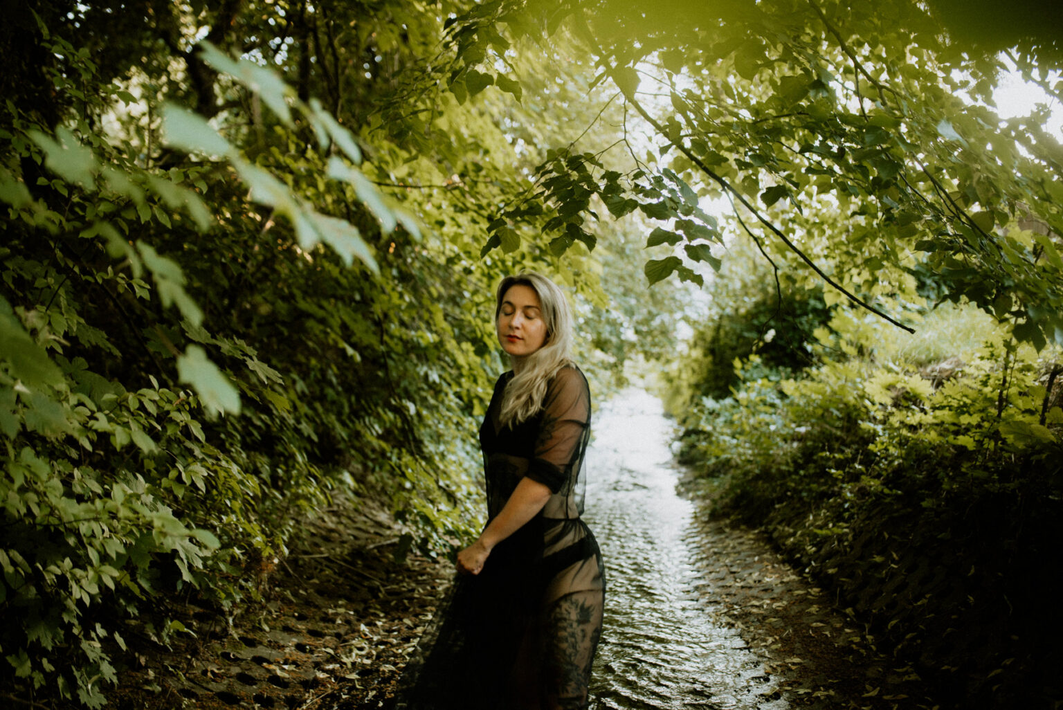 Portrétní focení ve vodě